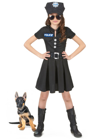 Policijska kostim crna haljina djevojka