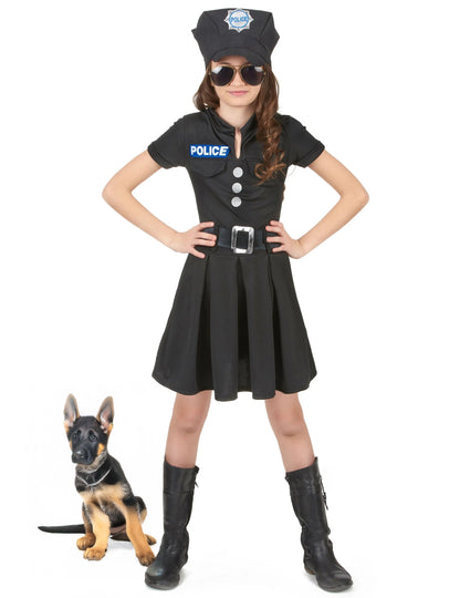 Policijska kostim crna haljina djevojka