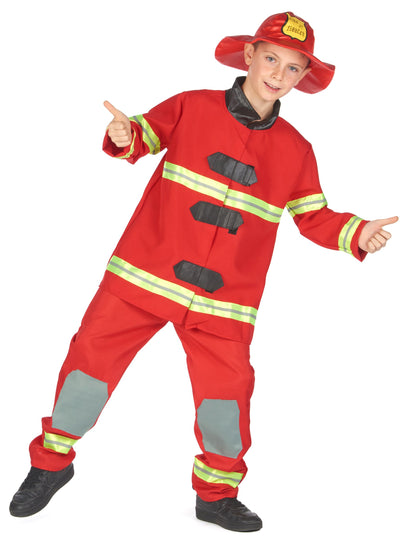 Dječji crveni vatrogasac kostim