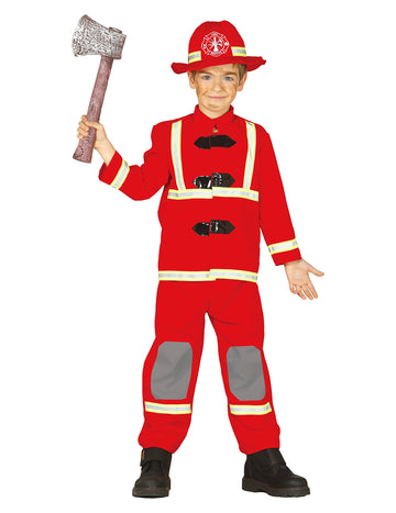 Dječji crveni vatrogasac kostim