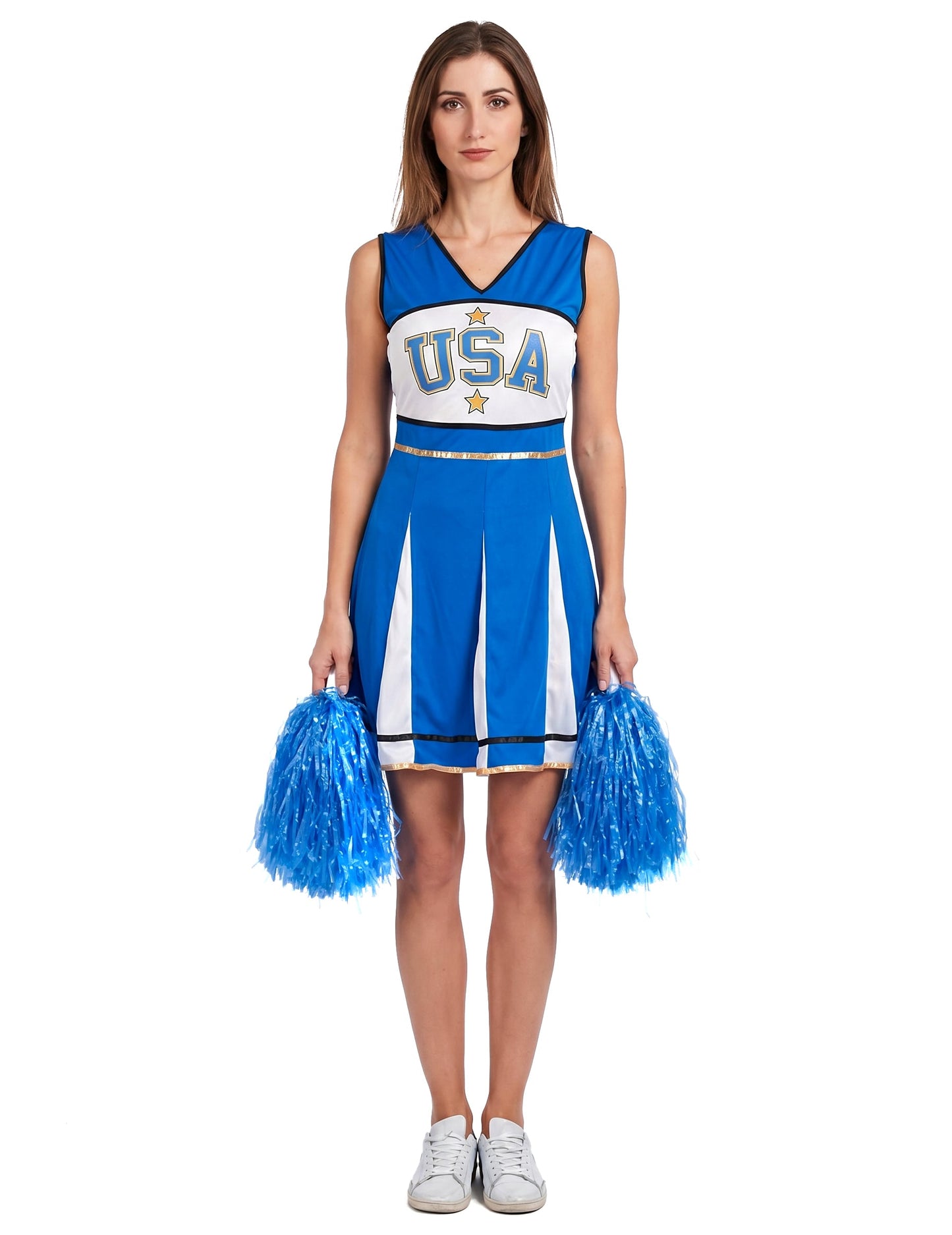 Pompom Girl USA Blue Woman kostim
