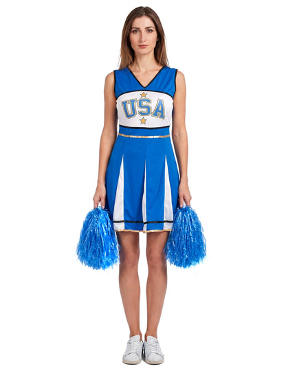 Pompom Girl USA Blue Woman kostim