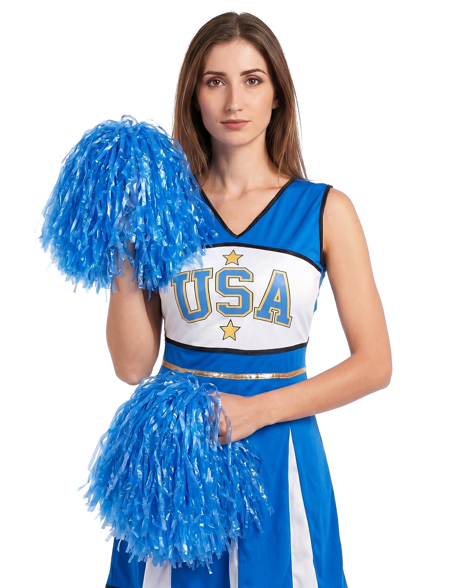 Pompom Girl USA Blue Woman kostim