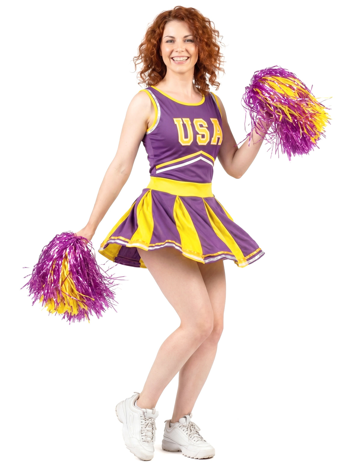 Pompom Girl USA Violet i Yellow Woman kostim
