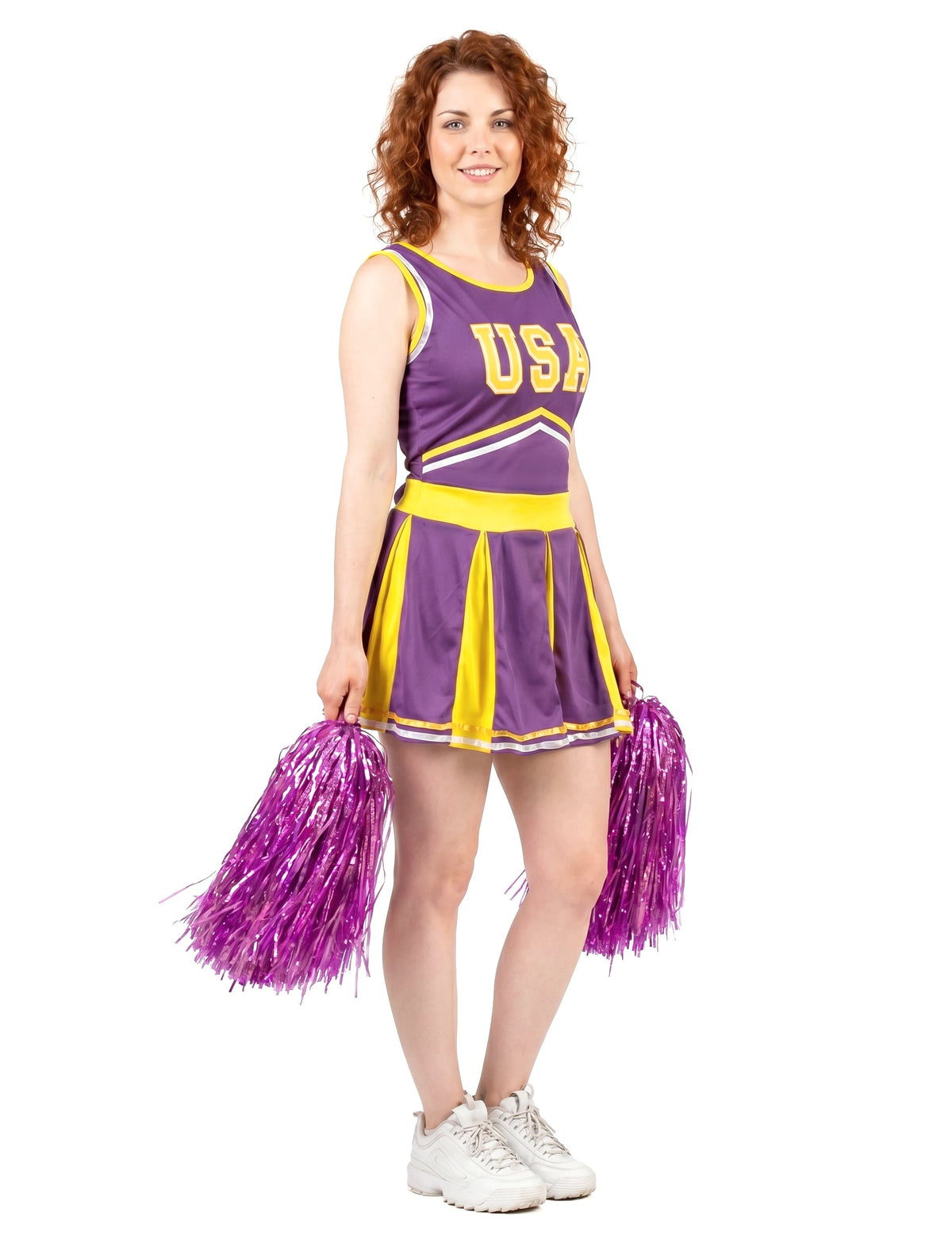 Pompom Girl USA Violet i Yellow Woman kostim