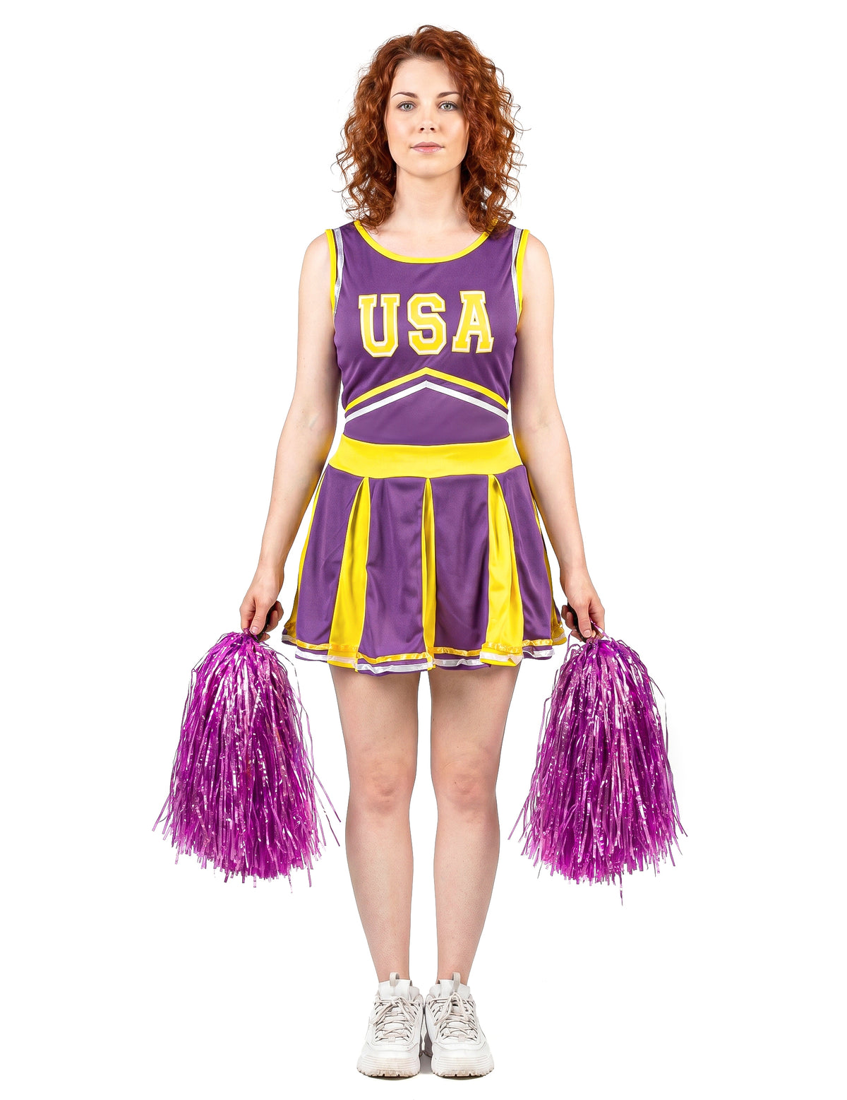 Pompom Girl USA Violet i Yellow Woman kostim