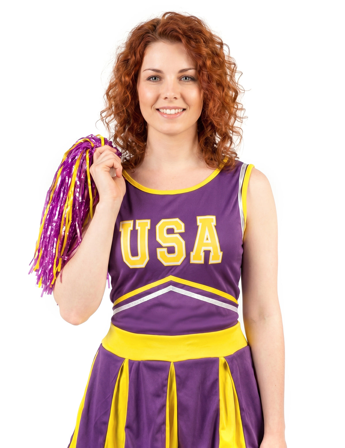 Pompom Girl USA Violet i Yellow Woman kostim