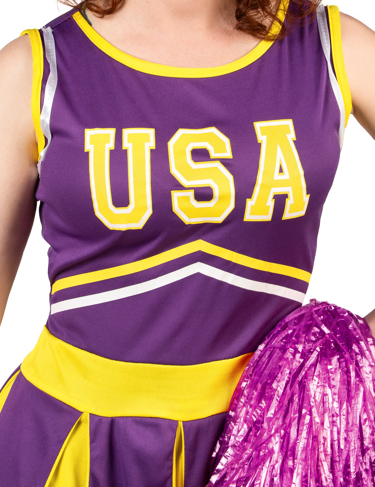 Pompom Girl USA Violet i Yellow Woman kostim