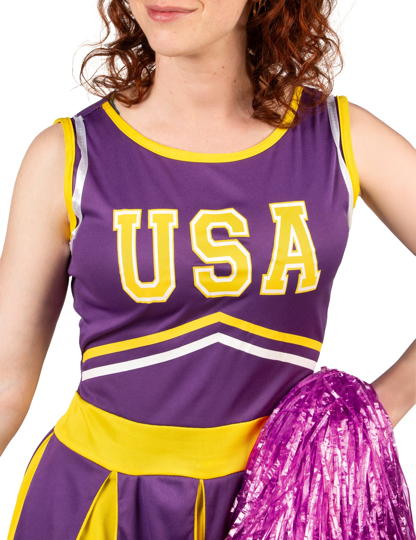 Pompom Girl USA Violet i Yellow Woman kostim