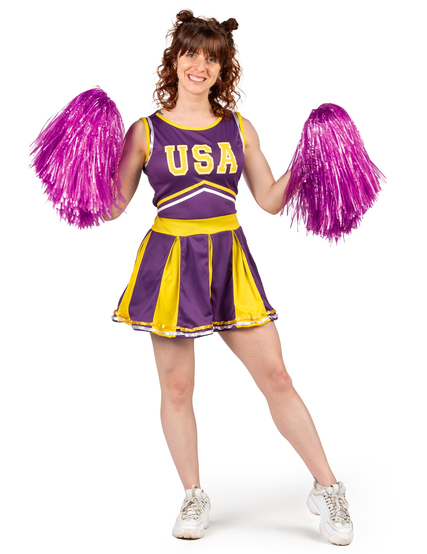 Pompom Girl USA Violet i Yellow Woman kostim