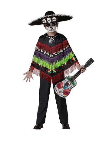 Poncho Skeleton prerušava Dia de los muertos dijete