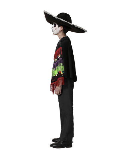Poncho Skeleton prerušava Dia de los muertos dijete