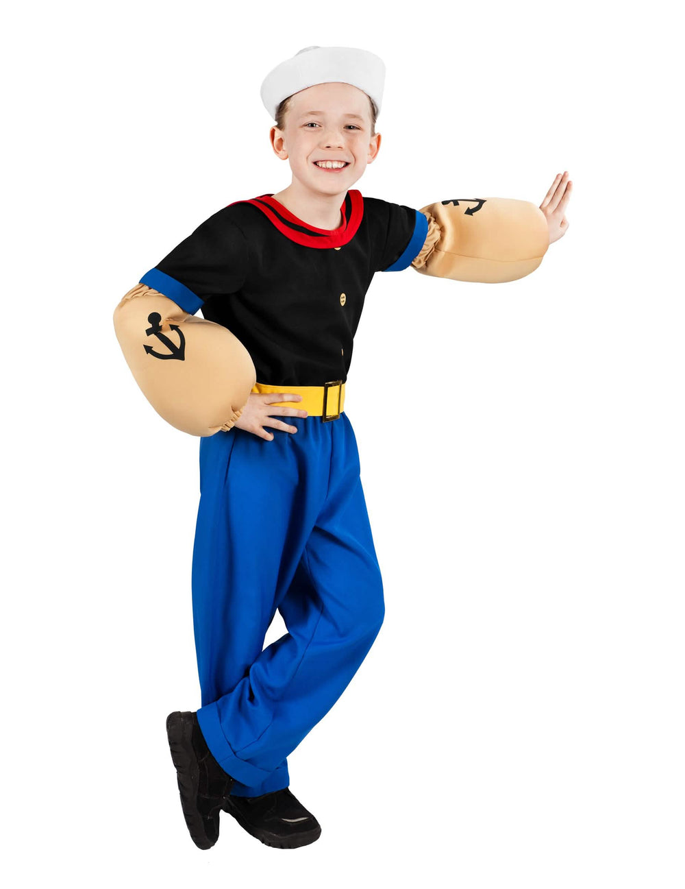 Kostim Popeye™ za dijete plava i crna s podstavljenim mišićavim rukama
