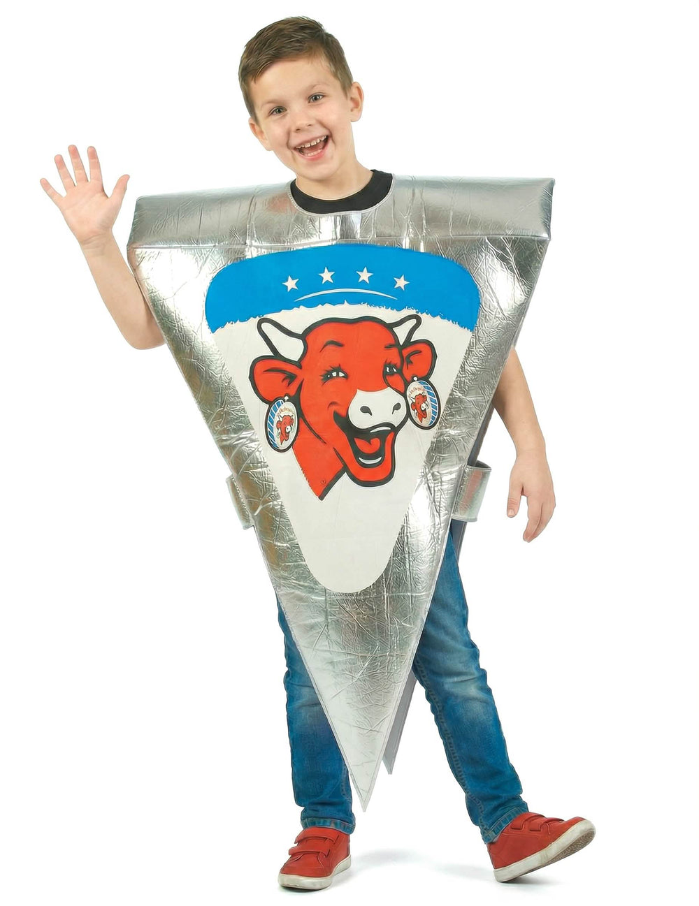 Kostim porcije Vache qui rit za dijete srebrna s službenim logotipom