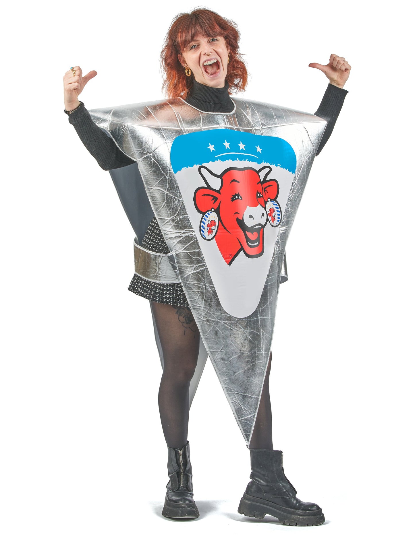 Prerušavanje krave koji se smije odrasla osoba