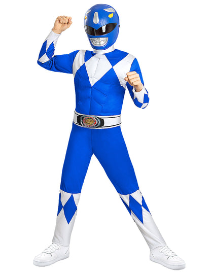 Mišićavi plavi kostim Power Ranger za djecu