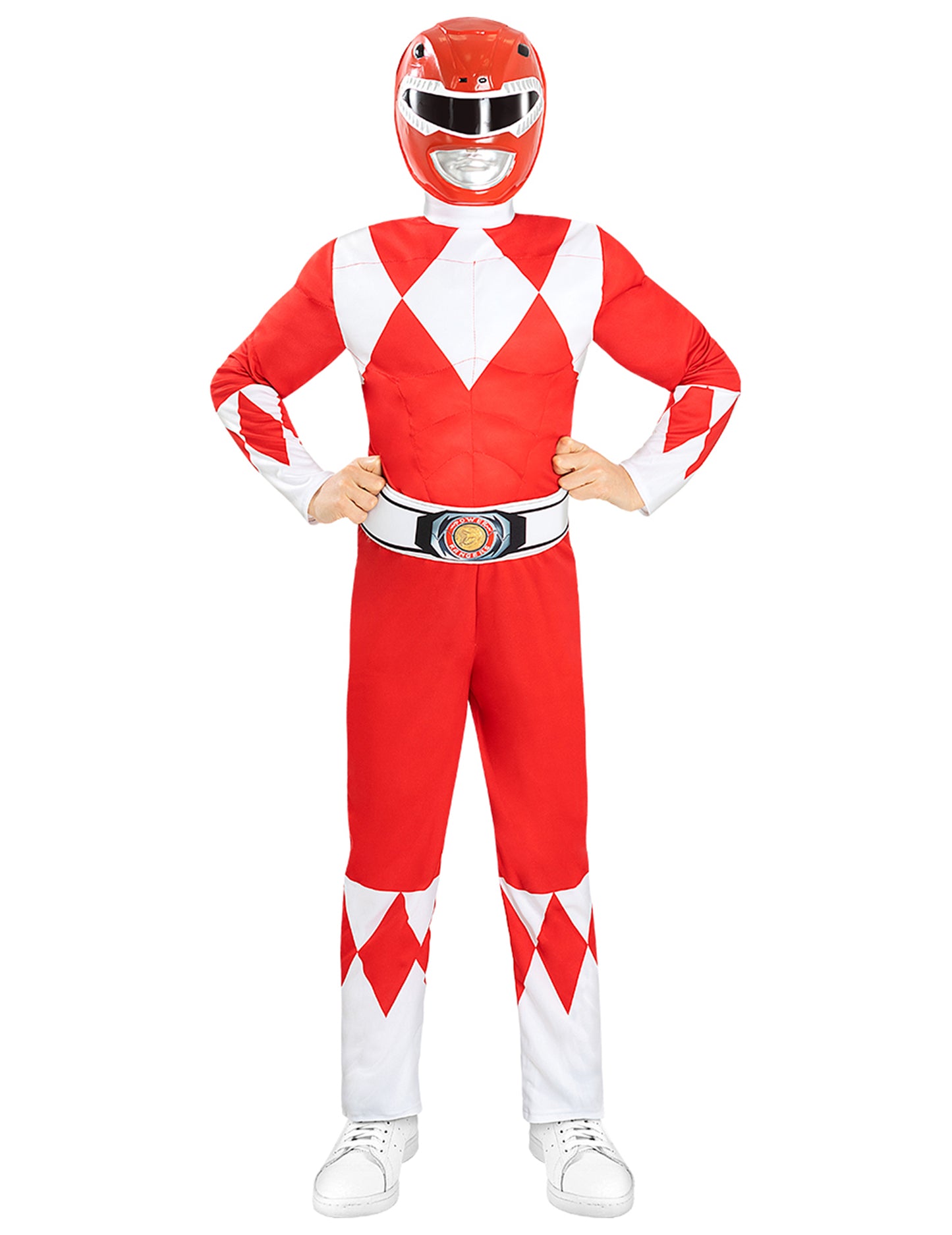 Mišićavi crveni kostim Power Ranger za djecu
