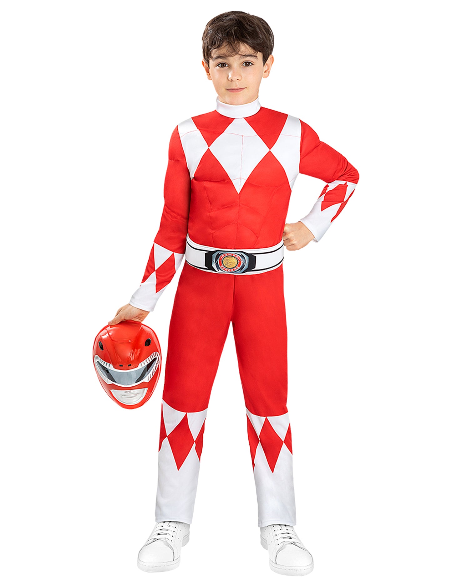 Mišićavi crveni kostim Power Ranger za djecu