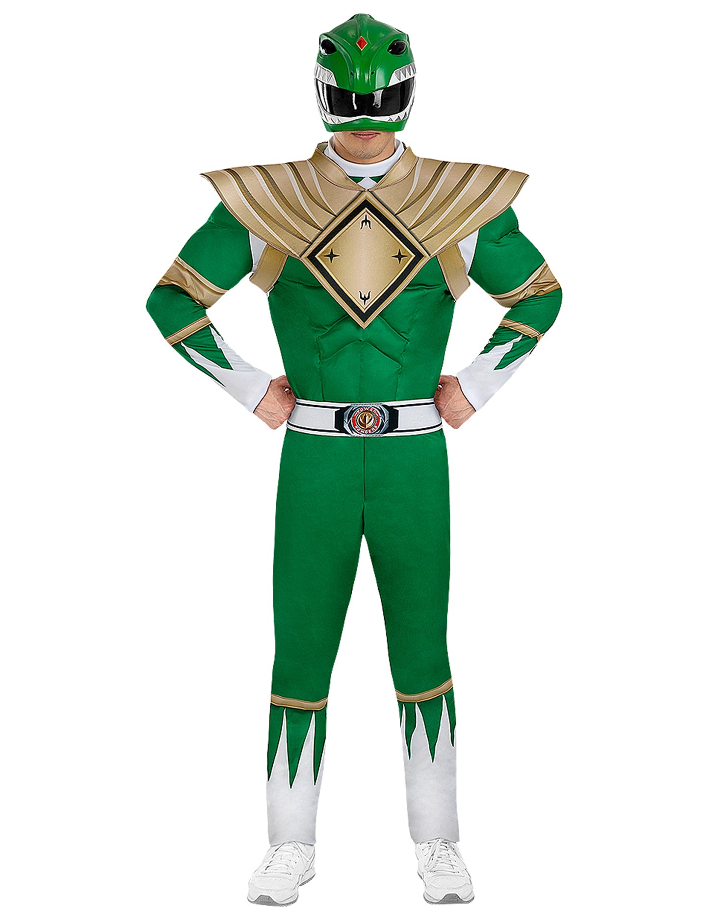 Odrasli zeleni kostim Power Ranger
