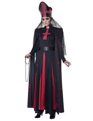 Luksuzni okultni svećenik kostim za žene