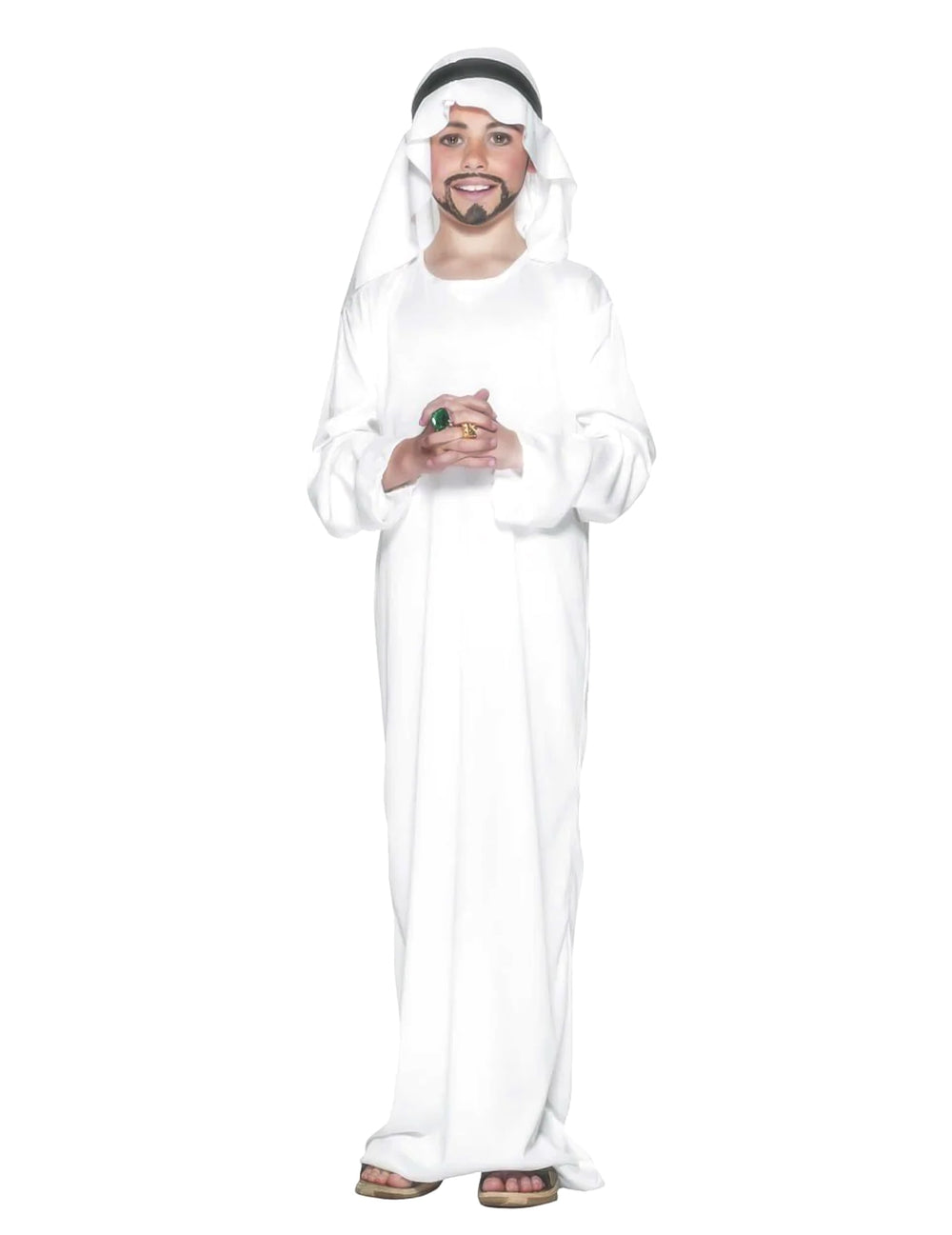 Déguisement prince arabe pour garçon blanc avec coiffe