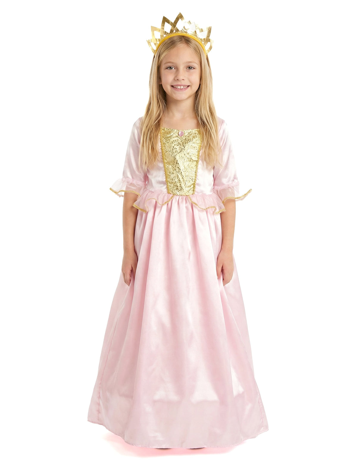 Vue d'ensemble du déguisement princesse avec diadème