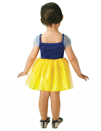 Vue de dos du déguisement Princesse Ballerine Blanche Neige