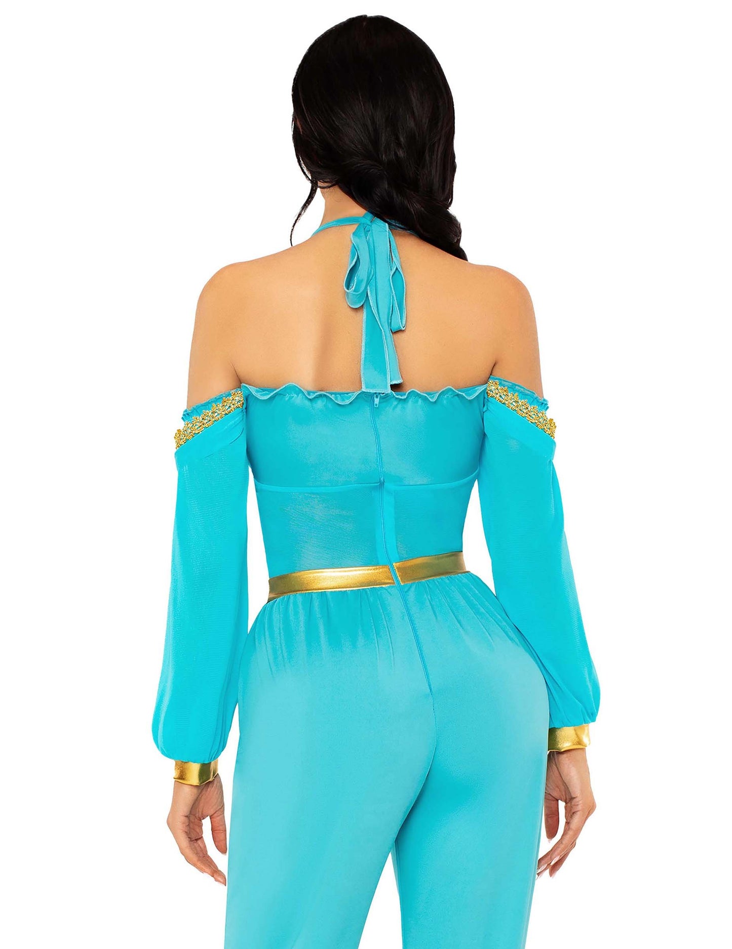 Ženski kostim plavo-zlatne orijentalne princeze