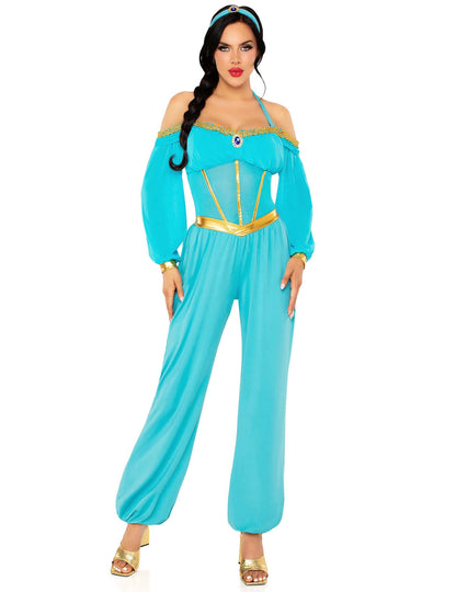 Ženski kostim plavo-zlatne orijentalne princeze