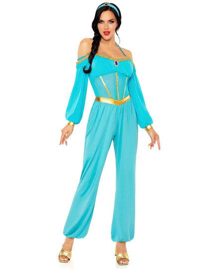 Ženski kostim plavo-zlatne orijentalne princeze