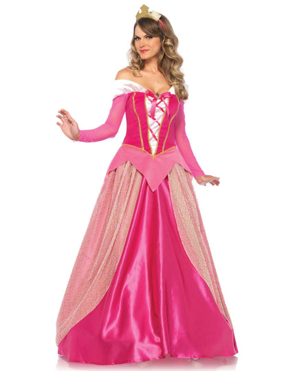 Déguisement princesse rose luxe femme