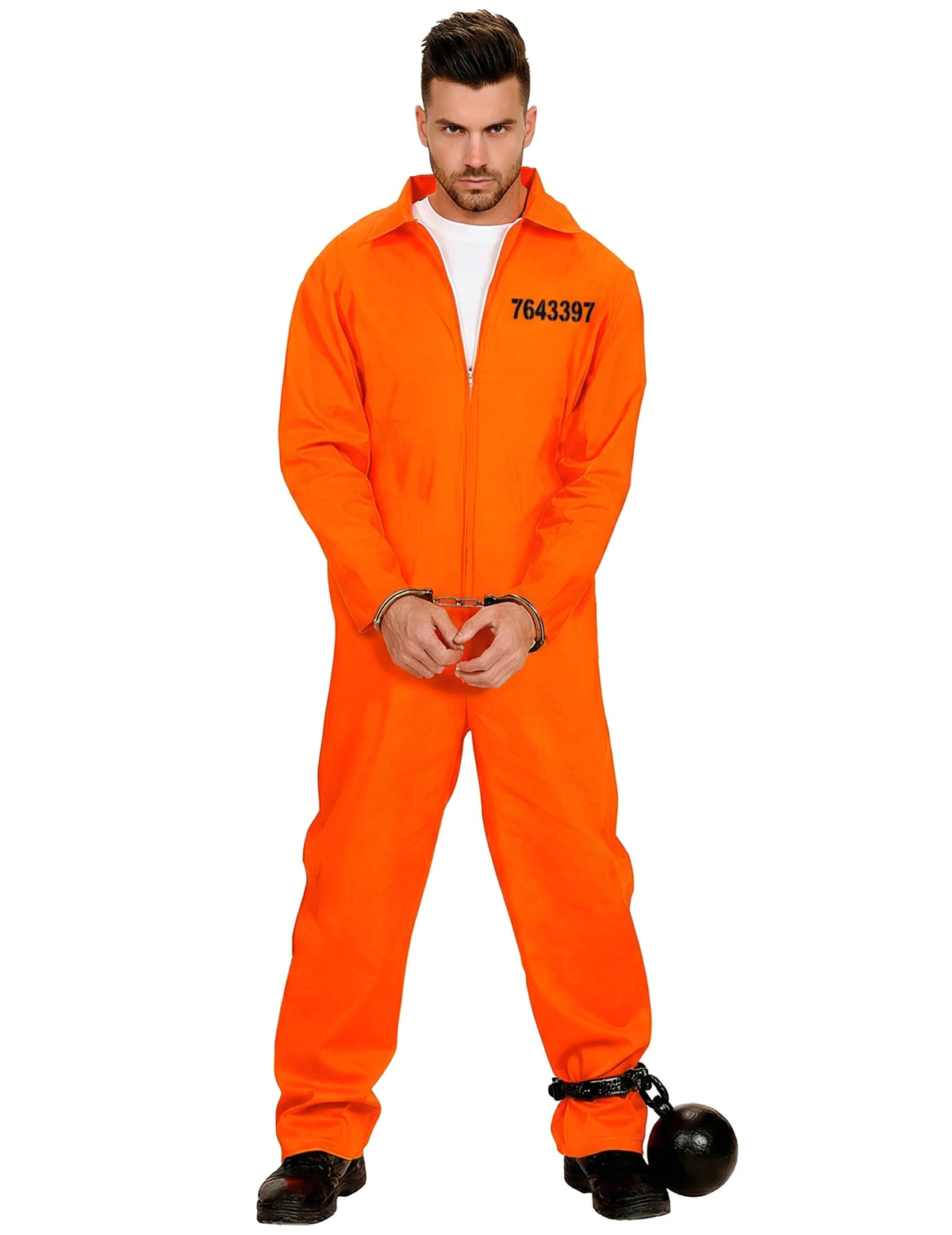 Déguisement de prisonnier pour homme orange