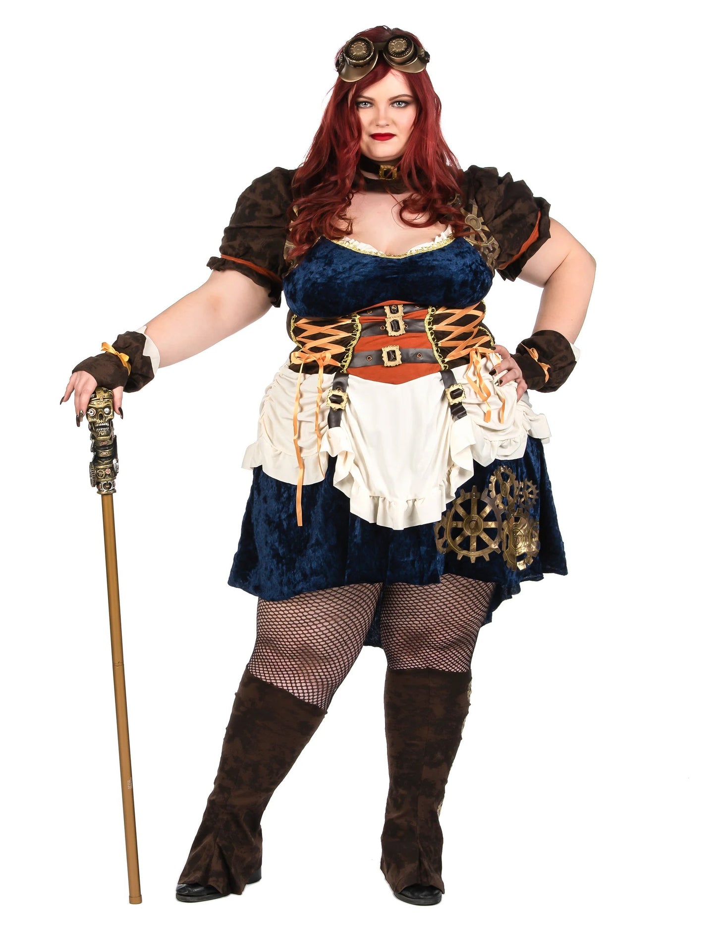Futuristički retro prerušavanje Steampunk Žena velike veličine