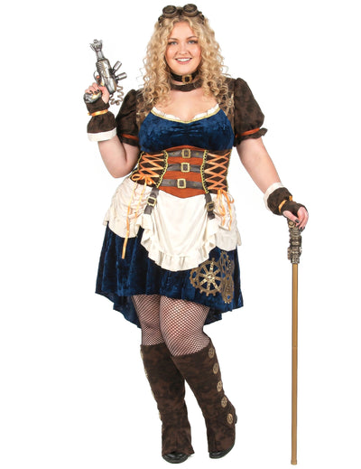 Futuristički retro prerušavanje Steampunk Žena velike veličine
