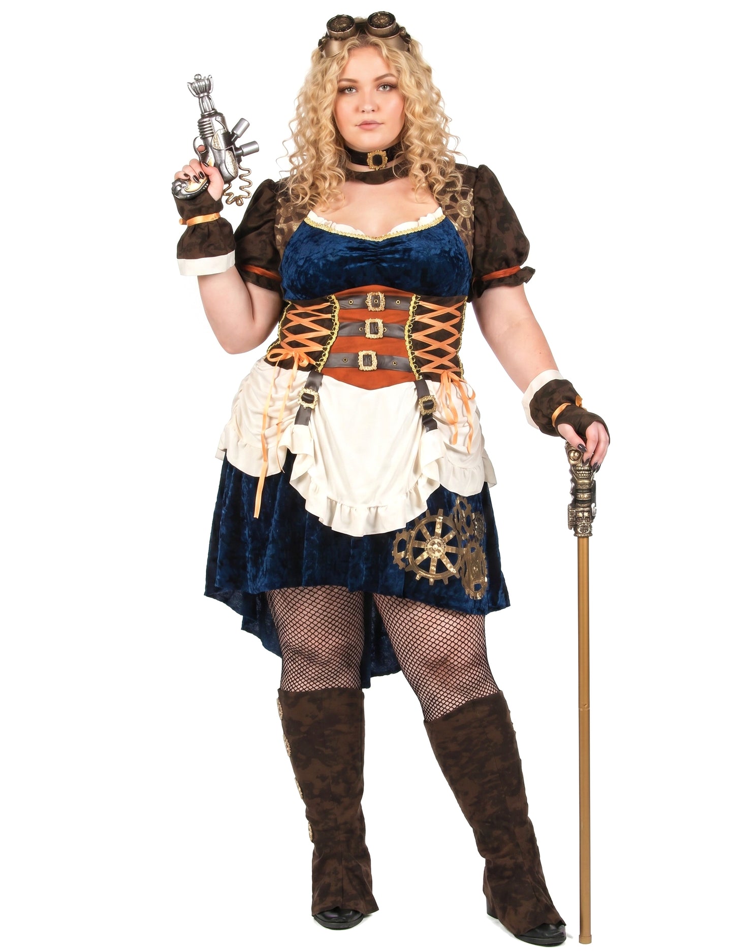 Futuristički retro prerušavanje Steampunk Žena velike veličine