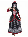 Dia los muertos ženska duga haljina prerušena
