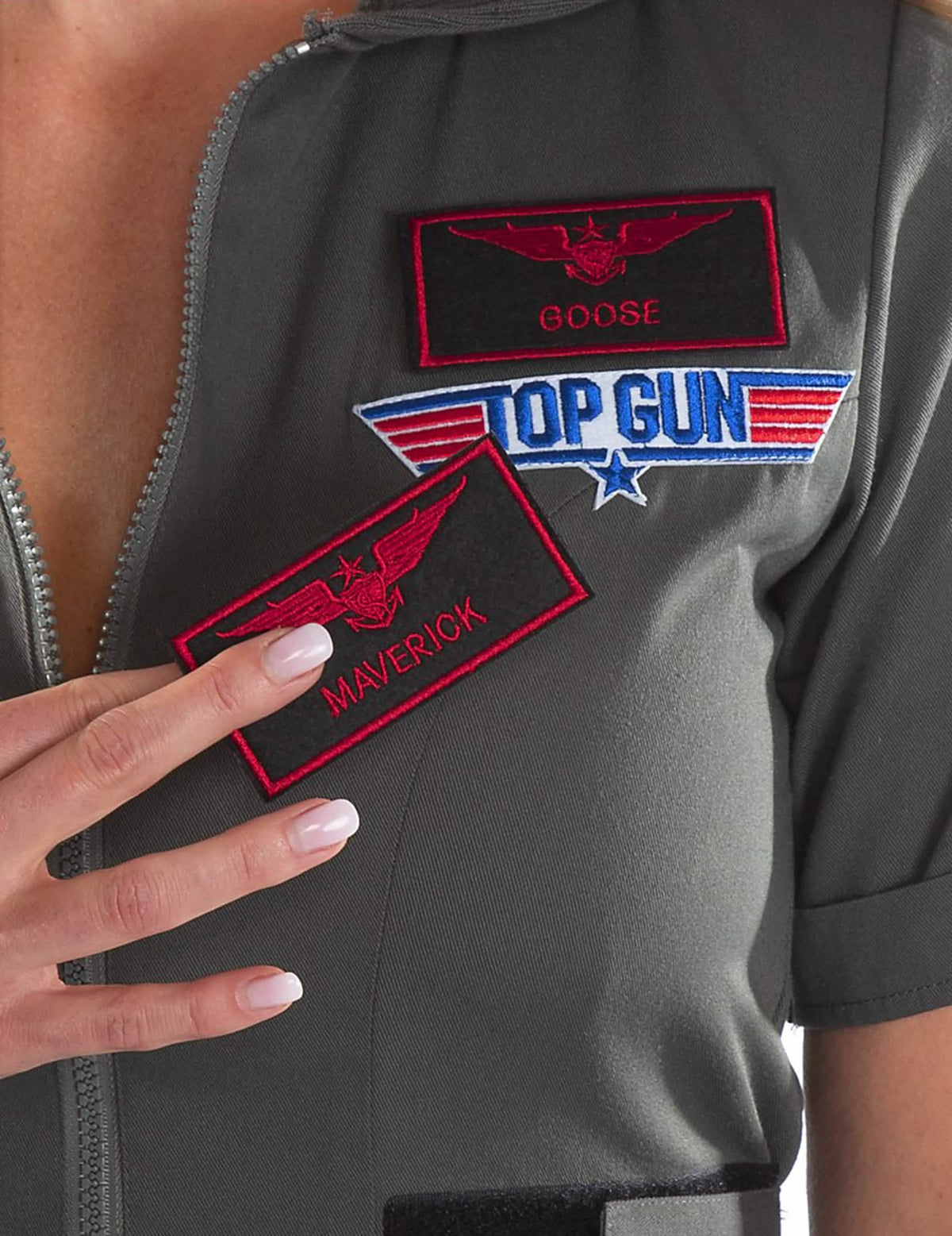 Detalj zamjenjivih oznaka kostima haljine Top Gun