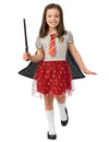 Déguisement robe tutu Gryffondor Harry Potter pour fille gris et rouge avec baguette et cape