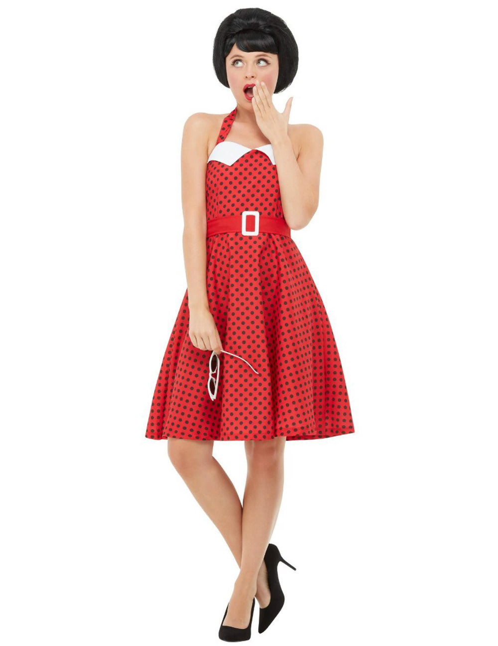 Prednji pogled na rockabilly kostim iz 50-ih