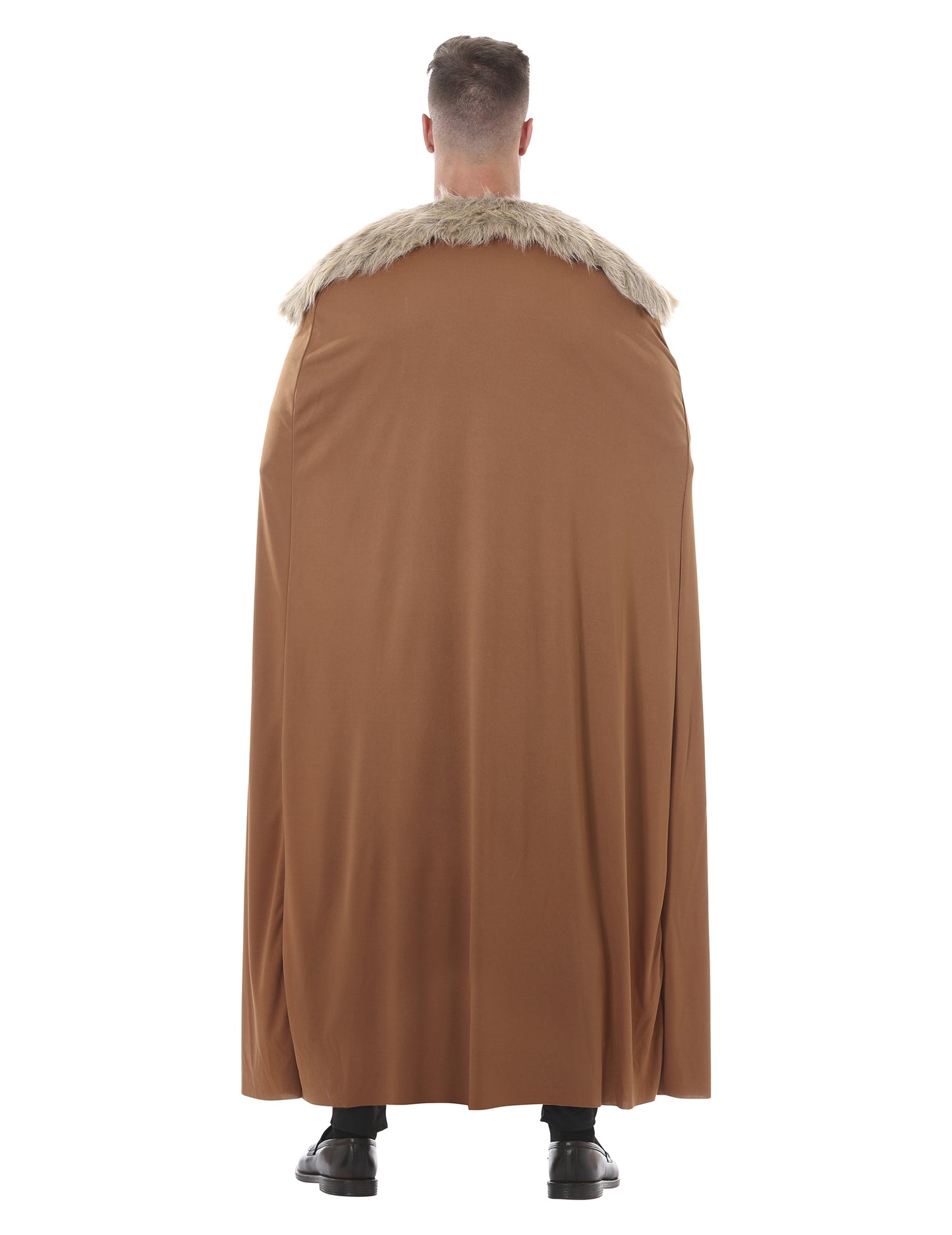 Vue de dos de la cape du déguisement roi du nord pour homme