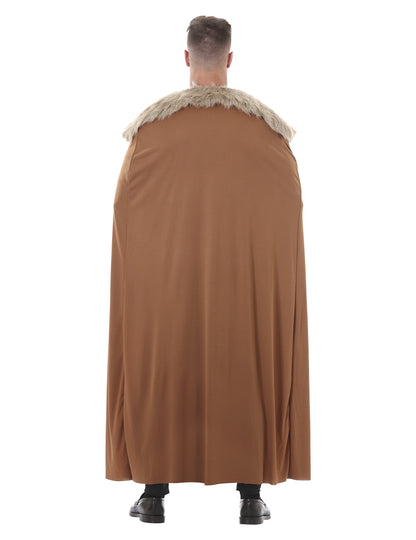 Vue de dos de la cape du déguisement roi du nord pour homme