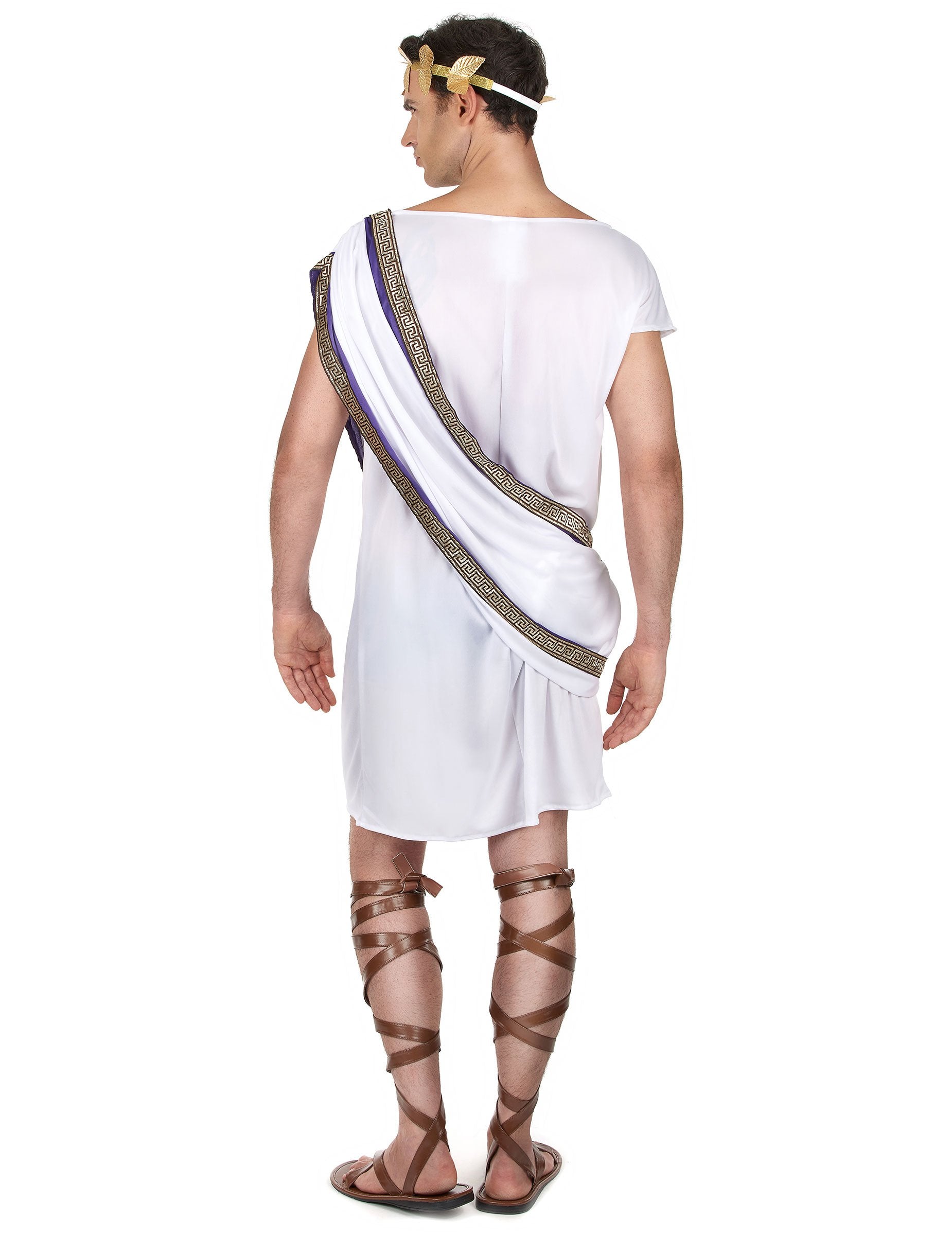 Vue de dos du déguisement de romain pour homme