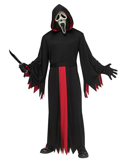 Maska za kostim Scream™ s crnom i crvenom maskom za odrasle