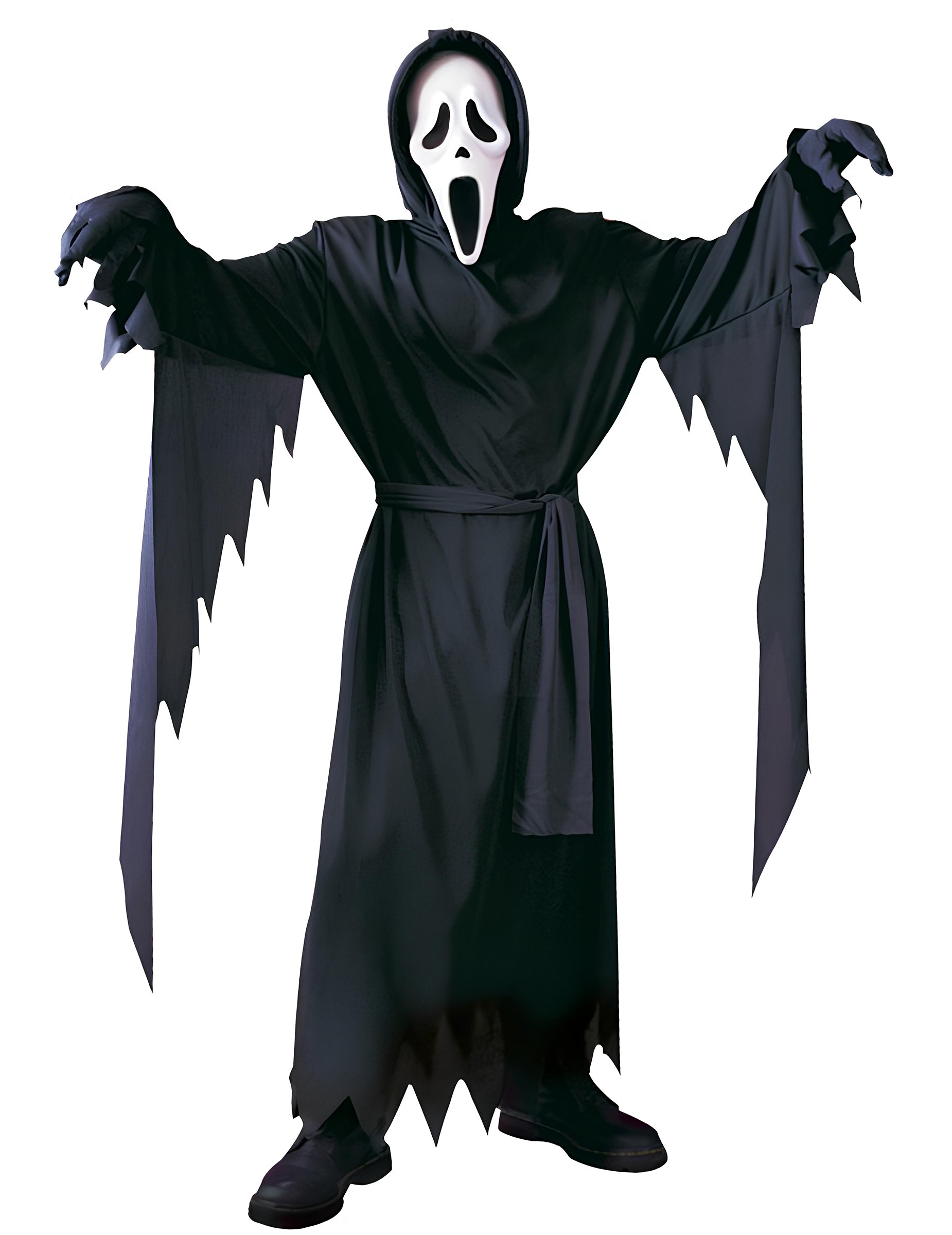 Déguisement Scream™ classique pour adolescent noir avec masque blanc