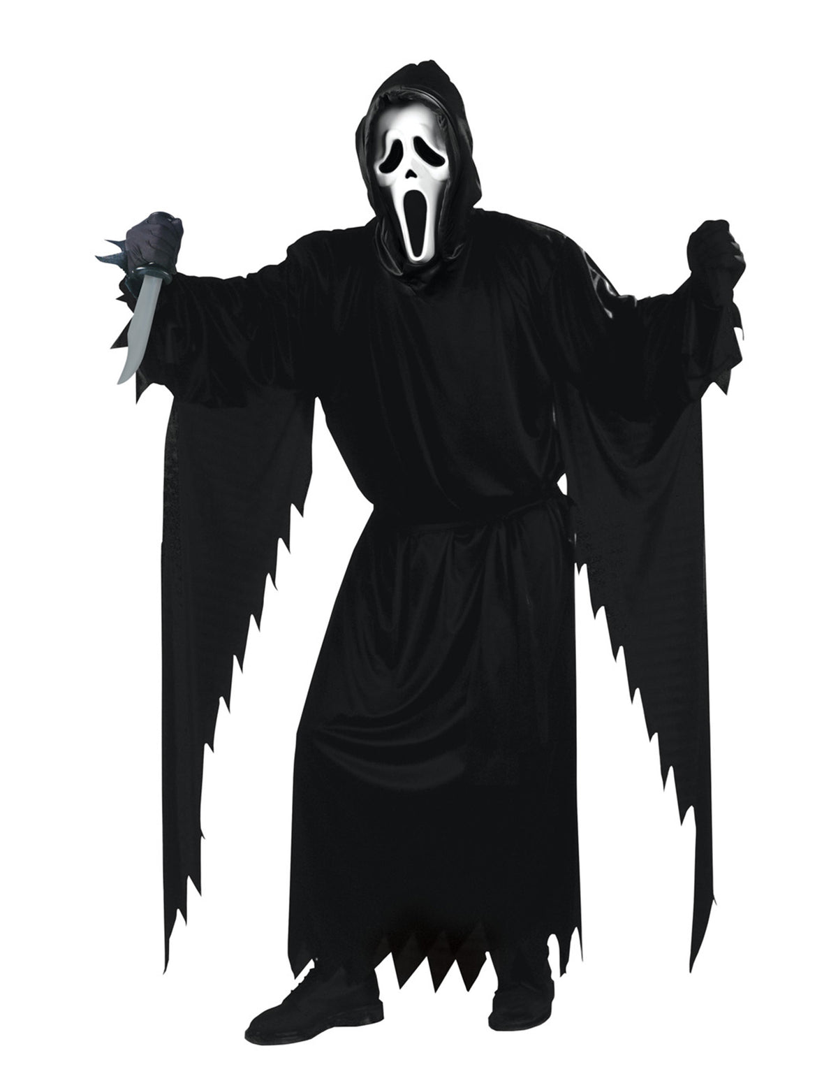 Déguisement Scream™ pour homme noir avec masque et couteau