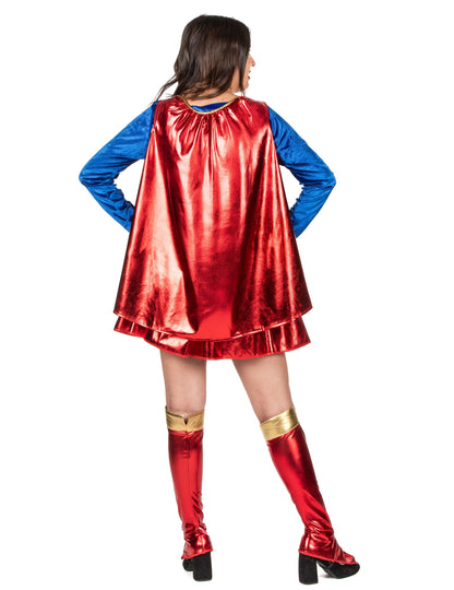 Seksi supergirl žena kostim