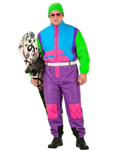 Veliki kostim za odrasle fluo Snowboarder