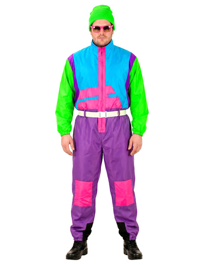 Déguisement snowboarder fluo grande taille adulte