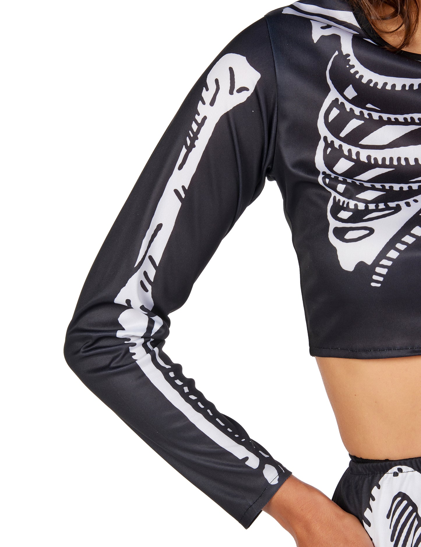 Crop Top Woman Skeleton kostim