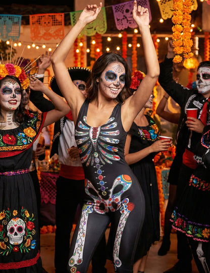 Kostur dia de los muertos žena prerušena